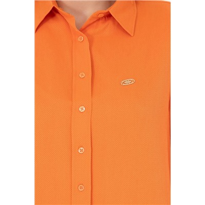 Kadın Turuncu Uzun Kollu Gömlek