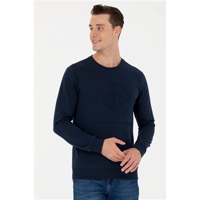 Erkek Lacivert Sweatshirt