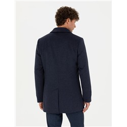 İndigo Ex. Slim Fit Kaşe Kaban