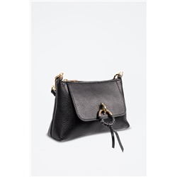 Bandolera de piel Arvier - Negro