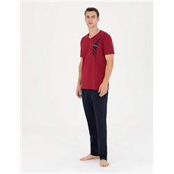 Bordo Pijama Takımı