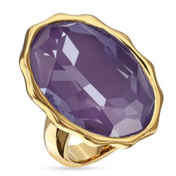 Кольцо Сияние (кристаллы SW пурпурные; покрытие золото), Есть комплект