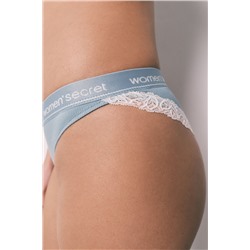 Braga clásica algodón canalé verde