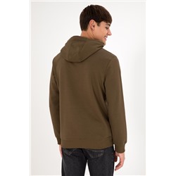 Erkek Haki Basic Sweatshirt