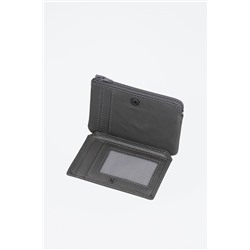 Cartera de piel Chief Gris oscuro