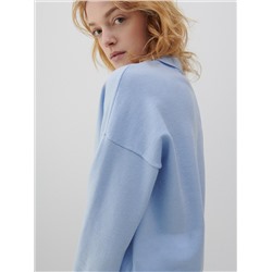 Свитер с воротником-поло