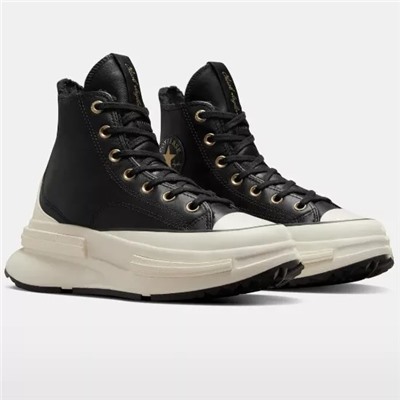 Converse Run Star Legacy Leather & Fur Sherpa Black - A12442C Expeditedship