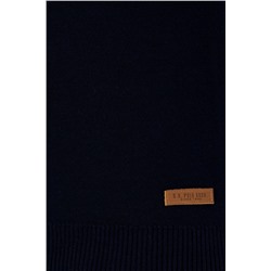 Erkek Lacivert Bisiklet Yaka Triko Kazak