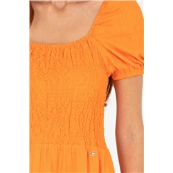 Kadın Turuncu Dokuma Elbise