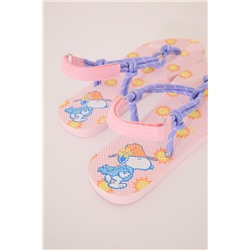 Chanclas tiras morado y rosa Snoopy