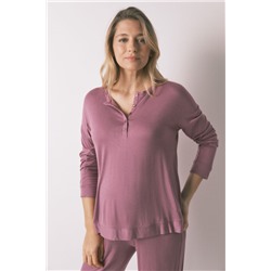 Pijama largo "maternity" rosa super soft