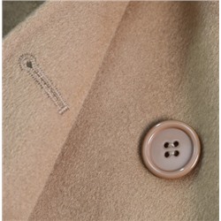 Элегантное двубортное шерстяное пальто