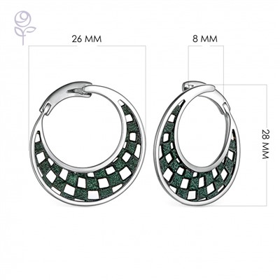 Серьги серебро 52921SZ