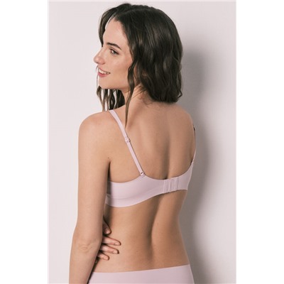 Top halter liso clean cut rosa