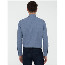 Mavi Slim Fit Uzun Kollu Gömlek