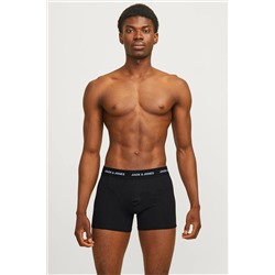 Jack & Jones Erkek Logolu Düz Renk 3'lü Boxeri Paketi - Marvin