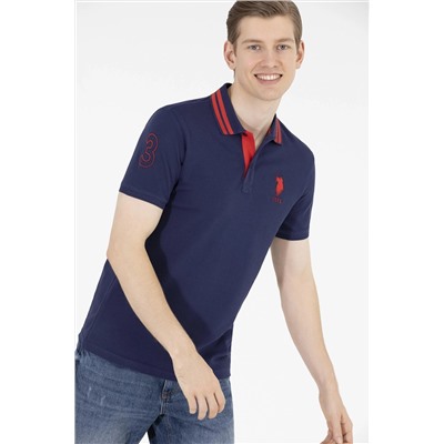 Erkek Lacivert Basic Polo Yaka Tişört