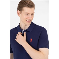 Erkek Lacivert Basic Polo Yaka Tişört