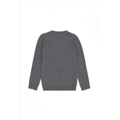 Erkek Çocuk Gri Melanj Kazak