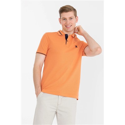 Erkek Kiremit Basic Polo Yaka Tişört