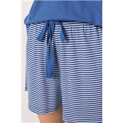 Pijama corto Snoopy azul