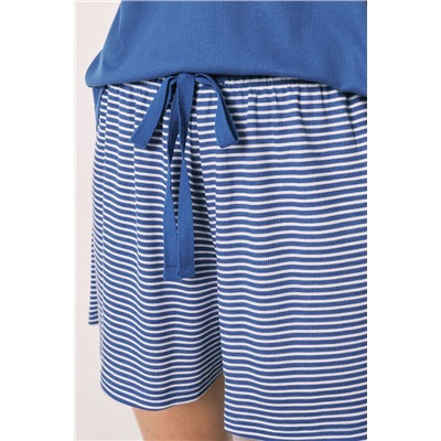 Pijama corto Snoopy azul