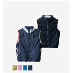 Двусторонняя жилетка для мальчиков и девочек