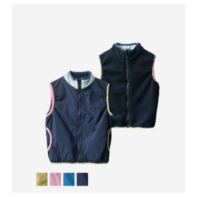 Двусторонняя жилетка для мальчиков и девочек