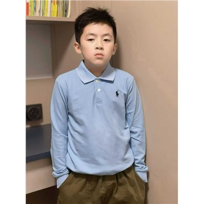 Детский лонгслив поло ПОЛ*О РАЛЬФ ЛАУРЕН 💙  Состав: 100% хлопок