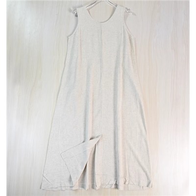 Женское платье из хлопка и льна