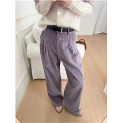 Женские вельветовые брюки  Ba&S*h красивого нежного цвета, широкой свободный крой