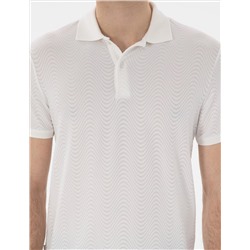Beyaz Slim Fit Polo Yaka Tişört