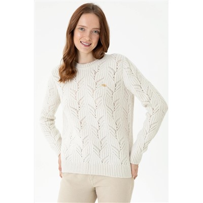 Kadın Taş Bisiklet Yaka Kazak