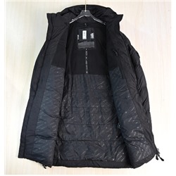 Мужское стеганое пальто с капюшоном