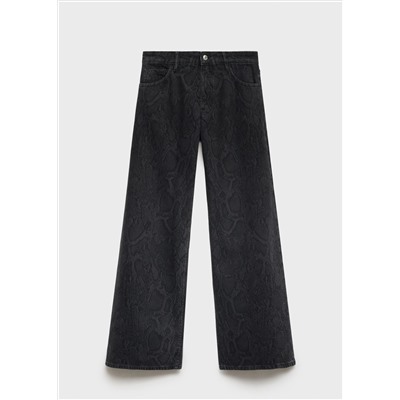 Jeans efecto serpiente
