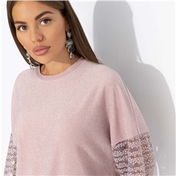 Свитшот нарядный, Роскошь без пафоса (розовый)