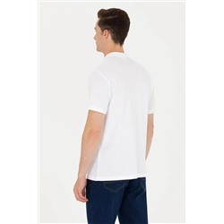 Erkek Beyaz Hakim Yaka Tişört