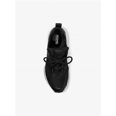 Michael Kors Outlet Olympia Mixed-Media Trainer