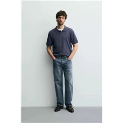 Мужской джемпер-поло с короткими рукавами ЗАР*А