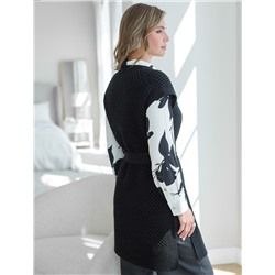 Удлиненный жилет из пряжи с кашемиром