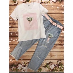 Костюм джинсы футболка
