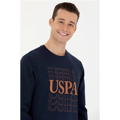 Erkek Lacivert Bisiklet Yaka Sweatshirt