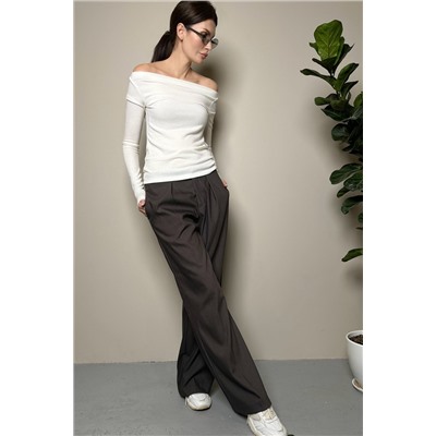 Лонгслив облегающий полупрозрачный с длинным рукавом