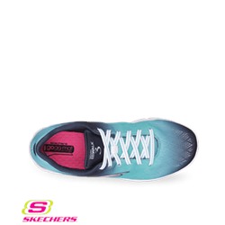 Skechers GOwalk3 Women's Pulse Lace Up Shoe Navy/Aqua