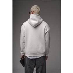 Худи с надписью белый