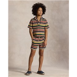 Striped Cotton Terry Short Save your Wishlist Boys 8-20