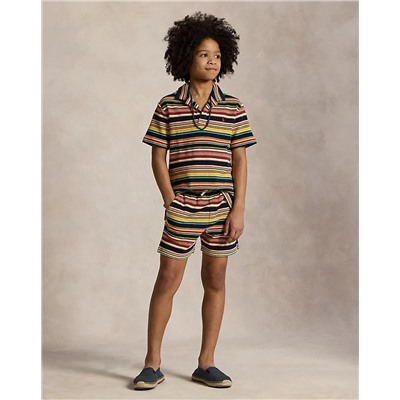 Striped Cotton Terry Short Save your Wishlist Boys 8-20