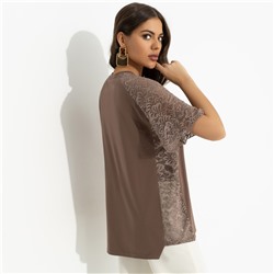 Футболка комбинированная с кружевом, Гармония без усилий