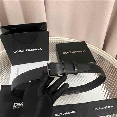 Кожаный ремень с классическим зажимом  Dolc*e & Gabban*a