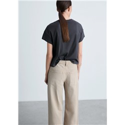 Camiseta algodón mensaje estampado